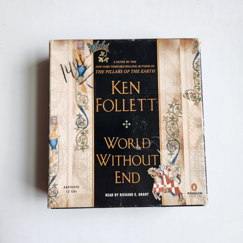2007 WORLD WITHOUT END 12-CD Abridged Ken Follett Audiobook (Richard E. Grant)